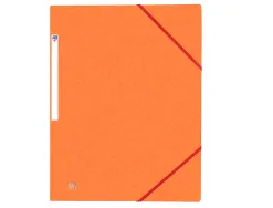 Chemise elastique 3 rabats oxford topfile+ a4 orange