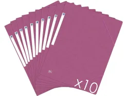 Chemise elastique 3 rabats oxford topfile+ a4 violet
