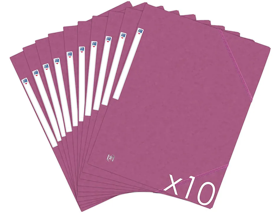 Chemise elastique 3 rabats oxford topfile+ a4 violet