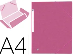 Chemise elastique 3 rabats oxford topfile+ a4 violet