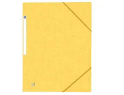 Chemise elastique 3 rabats oxford topfile+ a4 jaune