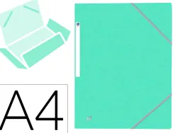 Chemise elastique 3 rabats oxford topfile+ a4 vert pastel