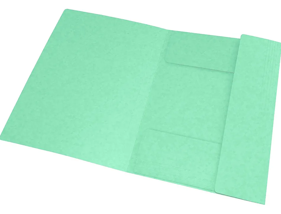 Chemise elastique 3 rabats oxford topfile+ a4 vert pastel