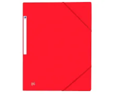Chemise elastique 3 rabats oxford topfile+ a4 rouge
