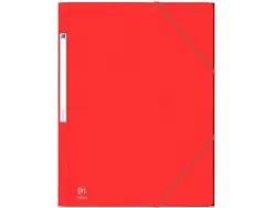 Chemise elastique 3 rabats oxford eurofolio+ a4 rouge