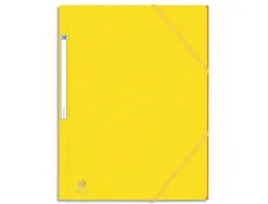 Chemise elastique 3 rabats oxford eurofolio+ a4 jaune