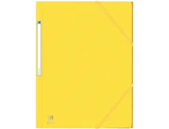 Chemise elastique 3 rabats oxford eurofolio+ a4 jaune