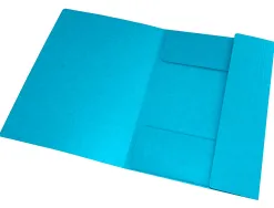 Chemise elastique 3 rabats oxford topfile+ a4 bleu clair