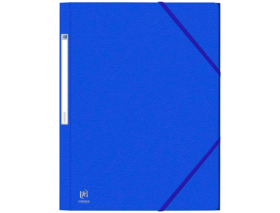 Chemise elastique 3 rabats oxford eurofolio+ a4 bleu