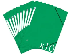 Chemise elastique 3 rabats oxford topfile+ a4 vert