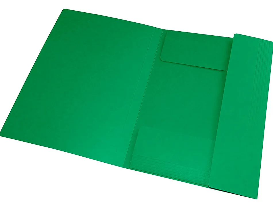 Chemise elastique 3 rabats oxford topfile+ a4 vert