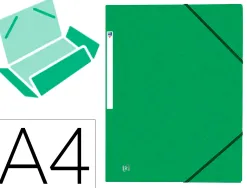 Chemise elastique 3 rabats oxford topfile+ a4 vert
