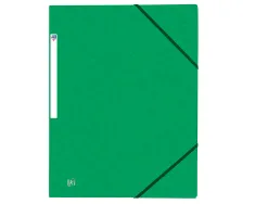Chemise elastique 3 rabats oxford topfile+ a4 vert