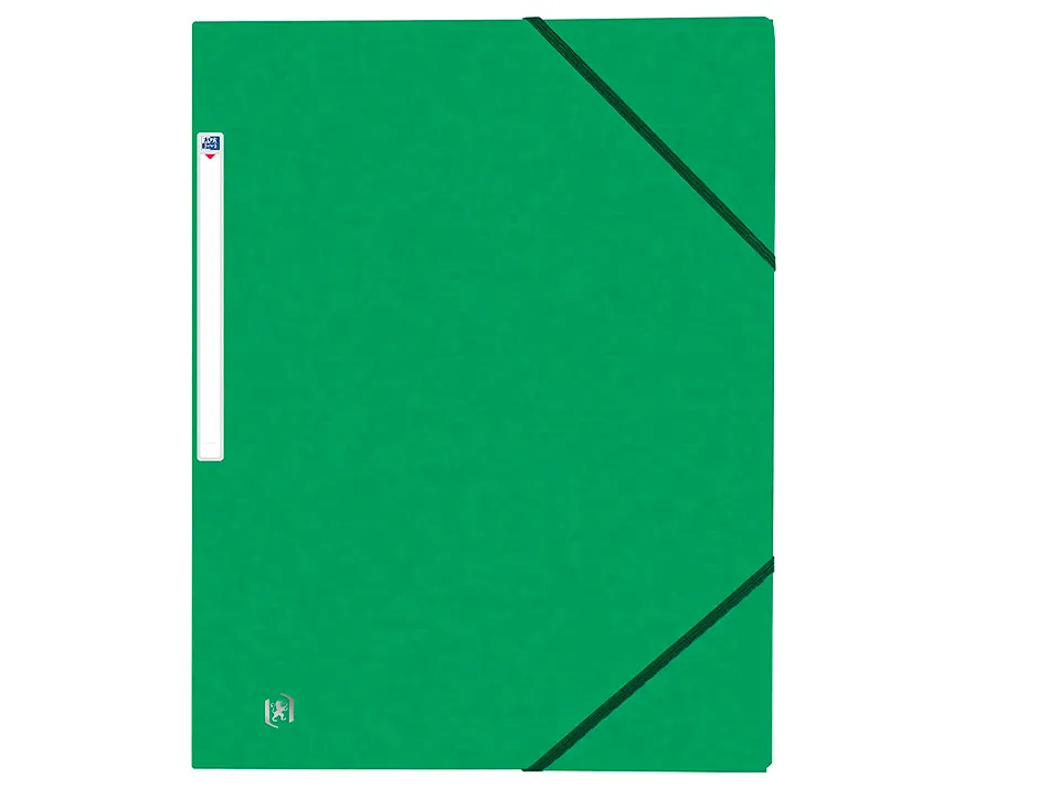 Chemise elastique 3 rabats oxford topfile+ a4 vert