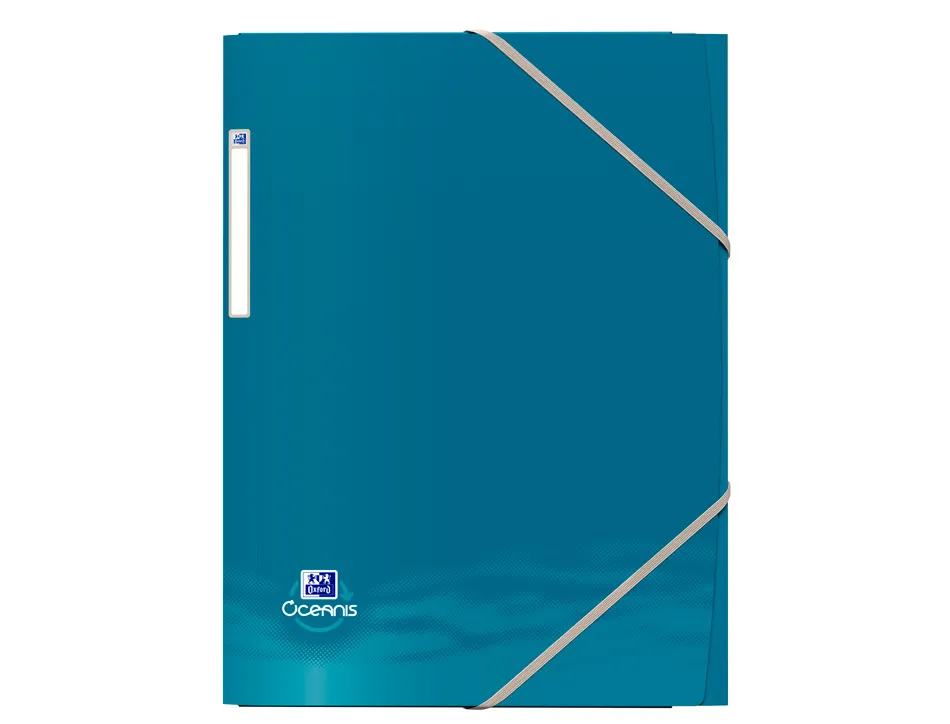 Chemise elastique hamelin oxford school life oceanis a4 polypropylene recycle opaque assortis