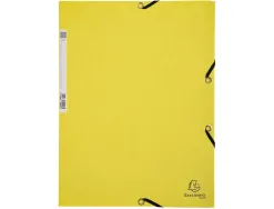 Chemise exa 3 rabats ca rte lustree 400g 4a 24x32cm elastique coloris pastel