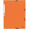 Chemise exacompta 3 rabats carte lustree 355gr a4 fermeture elastique etiquette coloris assortis lot 10