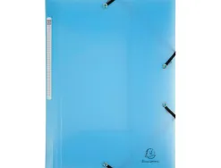 Chemise exacompta a elastiques 3 rabats a4 polypropylene chromaline pastel