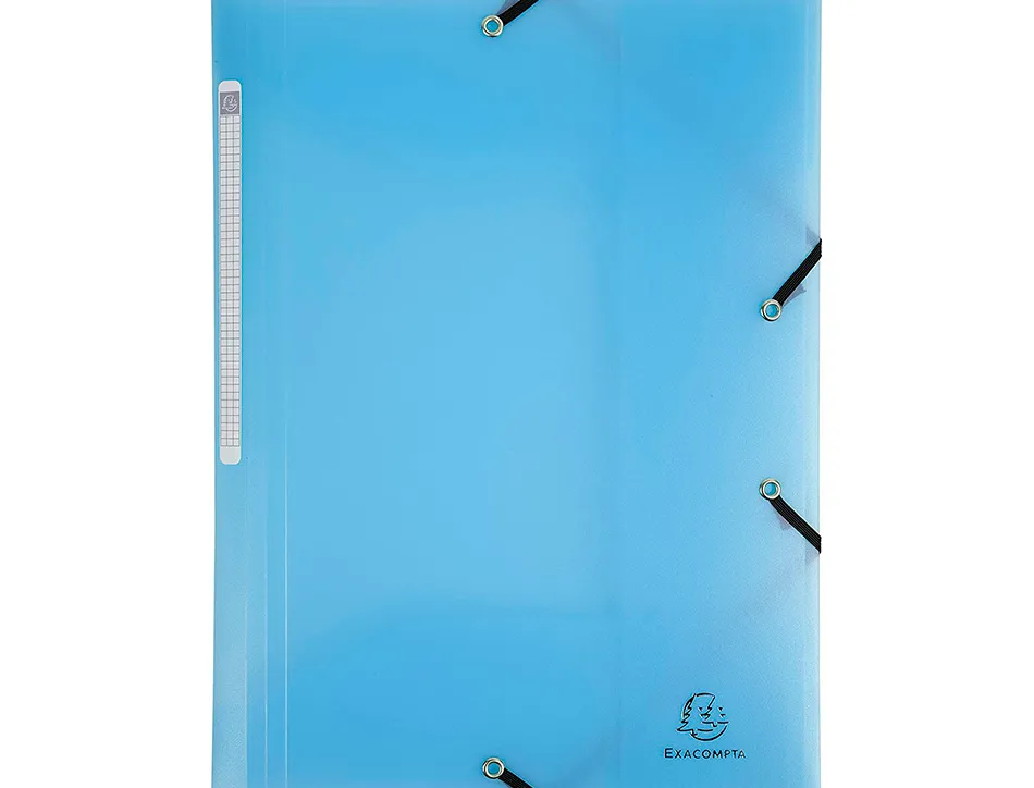 Chemise exacompta a elastiques 3 rabats a4 polypropylene chromaline pastel