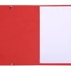 Chemise exacompta carte lustree 350gr a4 fermeture elastique sans rabat sans etiquette coloris rouge lot de 10