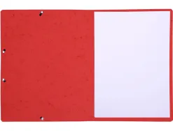 Chemise exacompta carte lustree 350gr a4 fermeture elastique sans rabat sans etiquette coloris rouge lot de 10