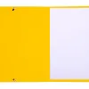 Chemise exacompta carte lustree 350gr a4 fermeture elastique sans rabat sans etiquette coloris jaune lot de 10
