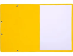 Chemise exacompta carte lustree 350gr a4 fermeture elastique sans rabat sans etiquette coloris jaune lot de 10