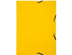 Chemise exacompta carte lustree 350gr a4 fermeture elastique sans rabat sans etiquette coloris jaune lot de 10