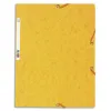 Chemise exacompta carte lustrée 5/10e 400g 3 rabats et élastique a4 format 240x320mm coloris jaune