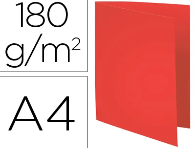 Chemise exacompta carte semi rigide forever recyclée 240x320mm 180g coloris rouge lot 100 unités