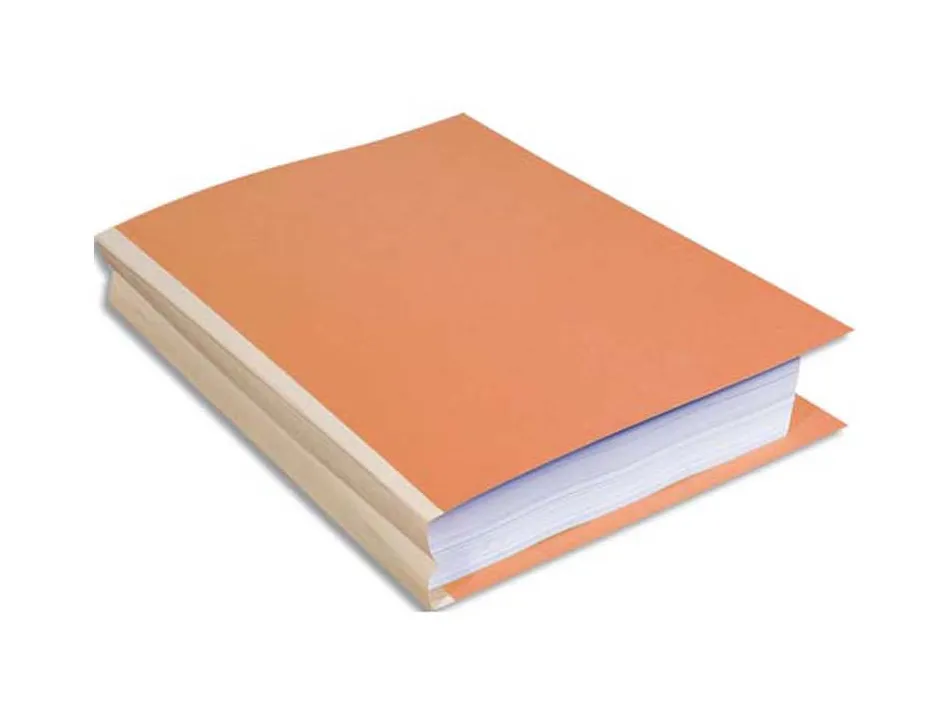 Chemise exacompta carte 240x320mm 320g documents a4 210x297mm soufflet dos toilé 30mm coloris bulle