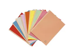 Chemise exacompta carte 240x320mm 320g documents a4 210x297mm soufflet dos toilé 30mm coloris assortis paquet 25 unités