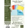 Chemise exacompta class'kit coloris pastel kit 50 chemises 170g + 100 sous chemises 60g