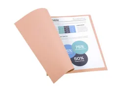 Chemise exacompta forever carte recyclée 220g a4 24x32cm coloris rose paquet 100 unités