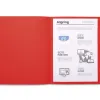 Chemise exacompta forever carte recyclée 220g a4 24x32cm coloris rouge paquet 100 unités