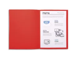 Chemise exacompta forever carte recyclée 220g a4 24x32cm coloris rouge paquet 100 unités