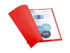 Chemise exacompta forever carte recyclée 220g a4 24x32cm coloris rouge paquet 100 unités