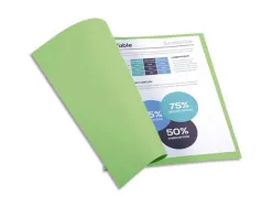 Chemise exacompta forever carte recyclée 220g a4 24x32cm coloris vert pré paquet 100 unités
