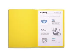 Chemise exacompta forever carte recyclée 220g a4 24x32cm coloris jaune paquet 100 unités