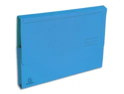 Chemise exacompta forever carte recyclée pochette 240x320mm 290g coloris bleu lot 50 unités
