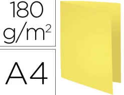 Chemise exacompta forever carte semi rigide recyclée 240x320mm 180g coloris jaune lot 100 unités