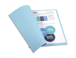 Chemise exacompta forever carte recyclée 220g a4 24x32cm coloris bleu clair paquet 100 unités