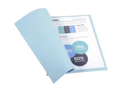 Chemise exacompta forever carte recyclée 220g a4 24x32cm coloris bleu clair paquet 100 unités