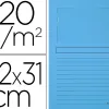 Chemise exacompta forever carte recyclée 120g 22x31cm fenêtre coloris bleu clair paquet 25 unités