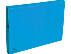 Chemise exacompta forever carte recyclée pochette 240x320mm 290g coloris bleu lot 50 unités