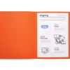 Chemise exacompta forever carte recyclée 220g a4 24x32cm coloris orange paquet 100 unités