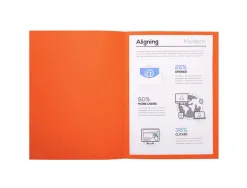 Chemise exacompta forever carte recyclée 220g a4 24x32cm coloris orange paquet 100 unités