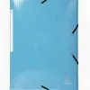 Chemise exacompta iderama carte lustrée pelliculée 425g 3 rabats élastique a4+ 240x320mm coloris assortis