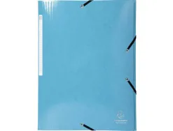 Chemise exacompta iderama carte lustrée pelliculée 425g 3 rabats élastique a4+ 240x320mm coloris assortis