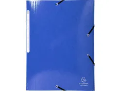 Chemise exacompta iderama carte lustrée pelliculée 425g 3 rabats élastique a4+ 240x320mm coloris assortis